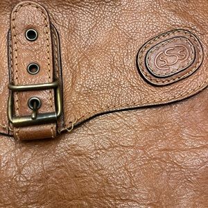 Vintage leather laptop bag  by Spigola